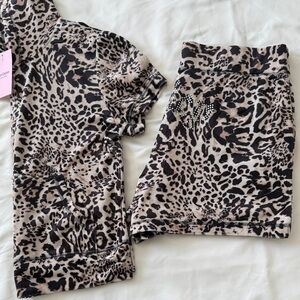 Juicy Couture velour OG bling track suit hoodie and shorts set Medium